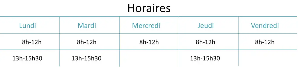 horaires
